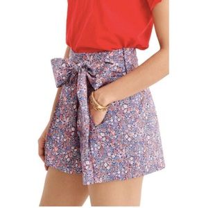 J. Crew Tie-waist short in Liberty® Tana Lawn